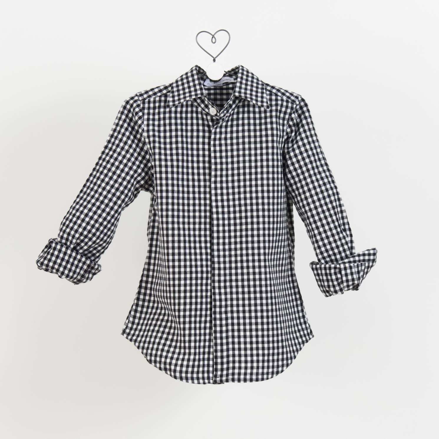 camisa sastre vichy negro blanco