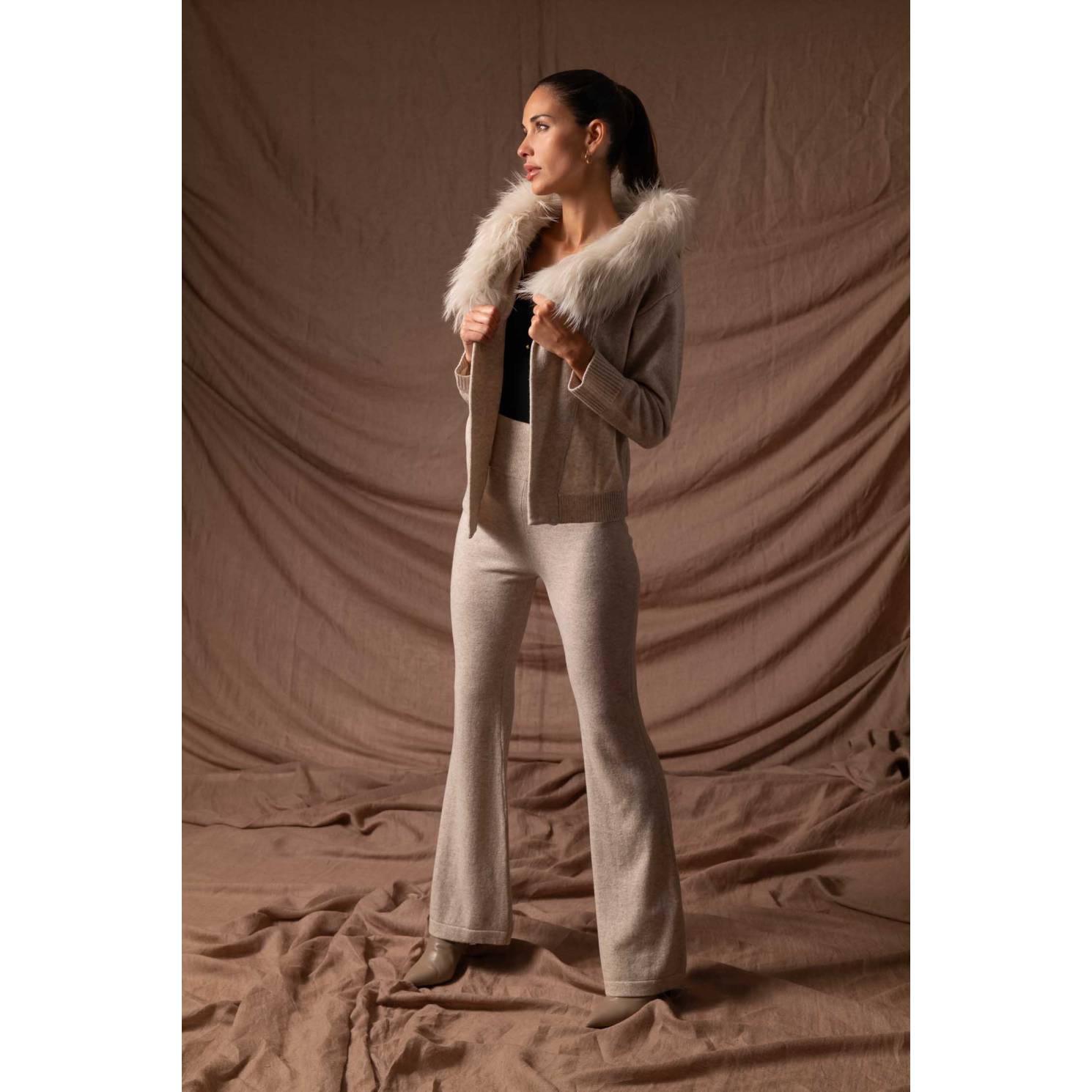 bolero capucha cashmere ice vigore