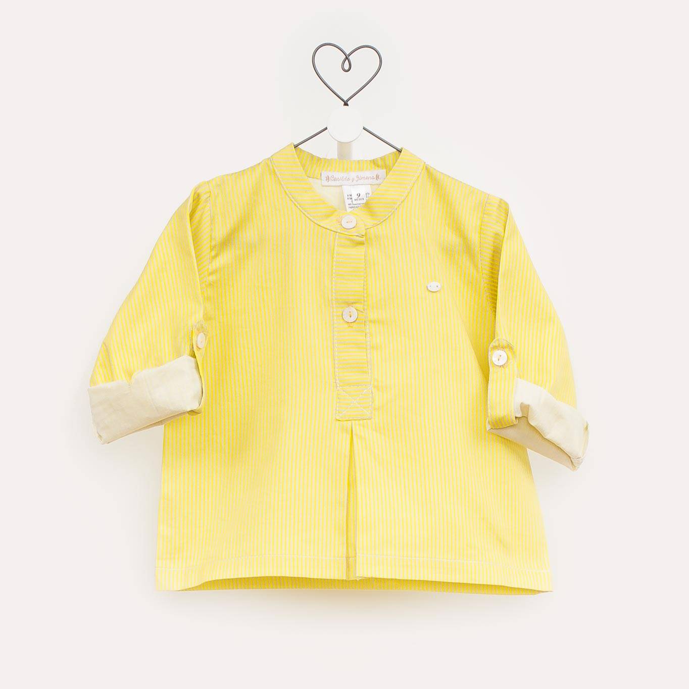 camisa mao mil rayas amarillo