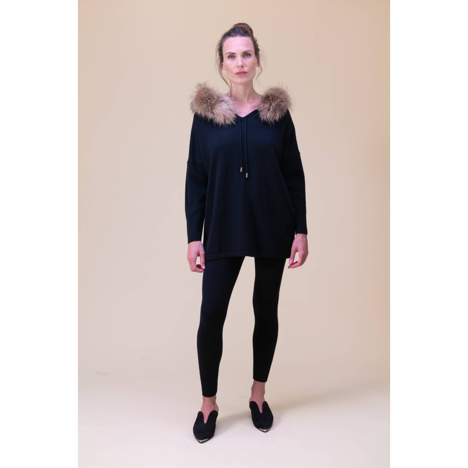 jersey oversize cashmere negro