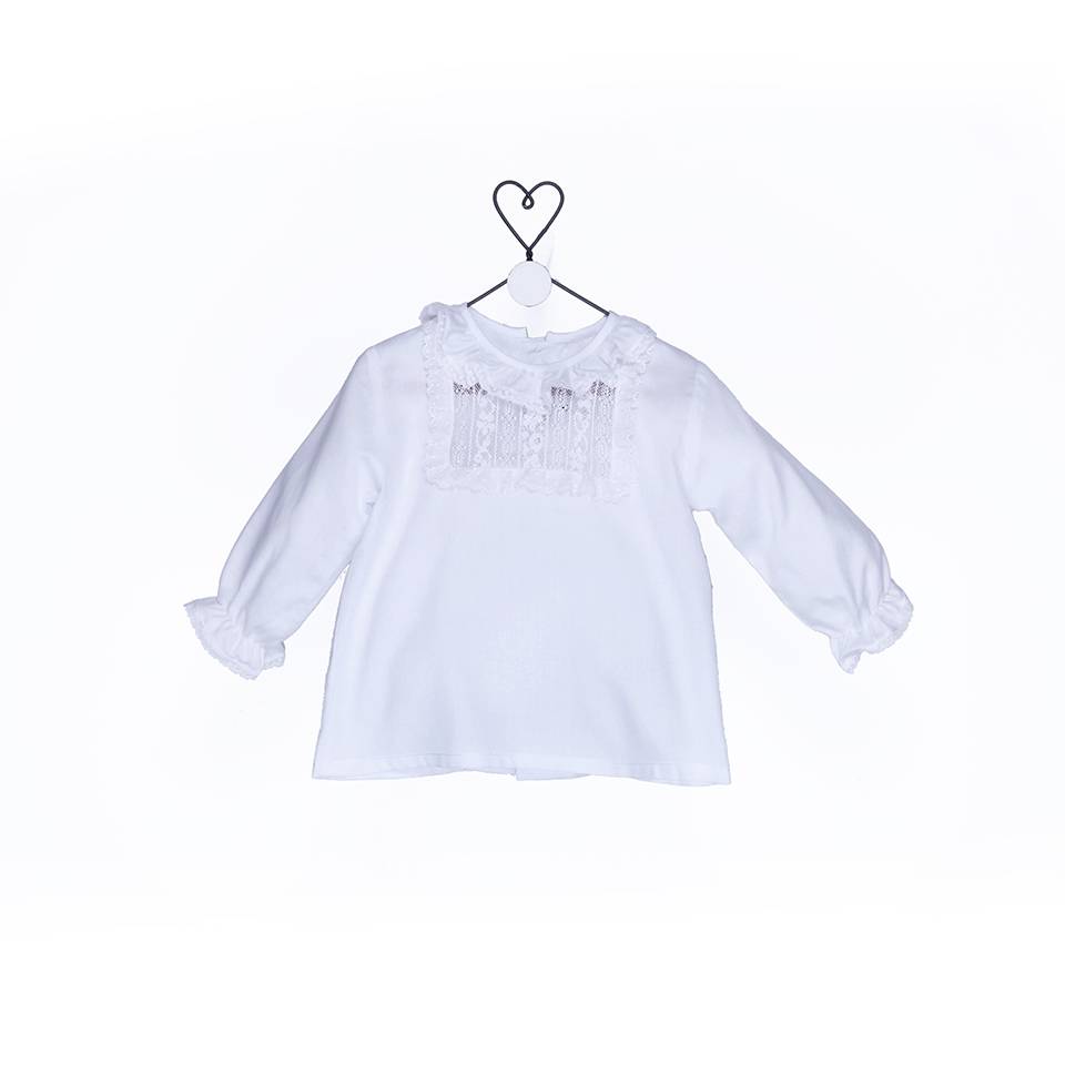 camisa lencera entredos valencie blanca