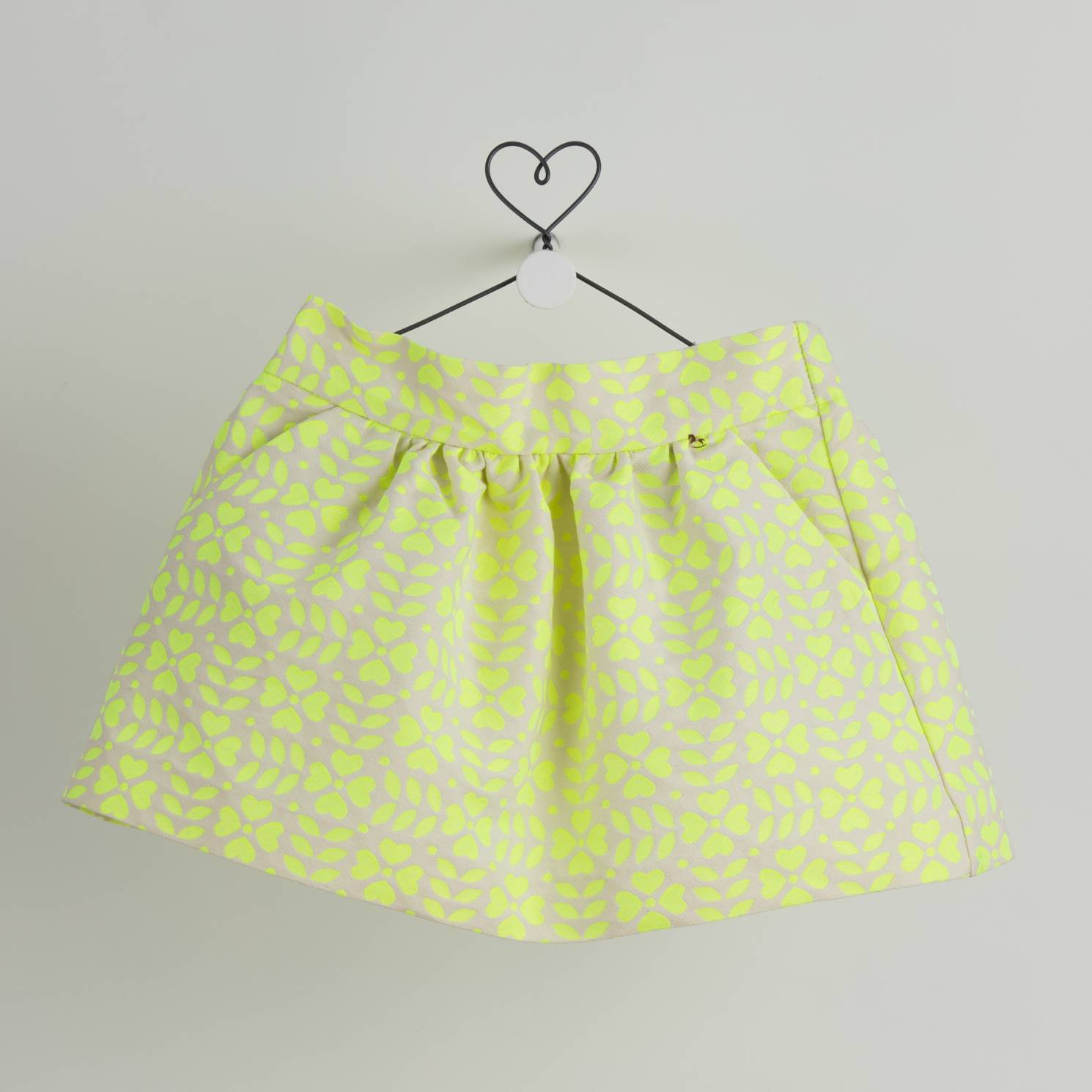 falda fluor amarillo